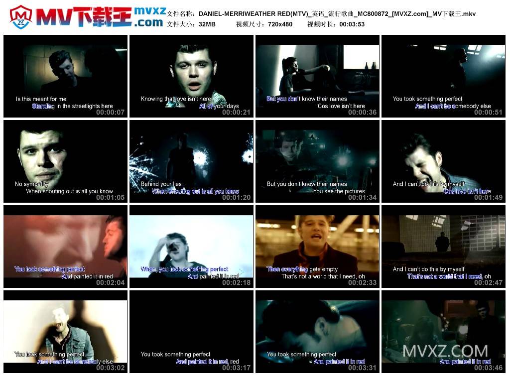 DANIEL-MERRIWEATHER RED(MTV)_英语_流行歌曲_MC800872